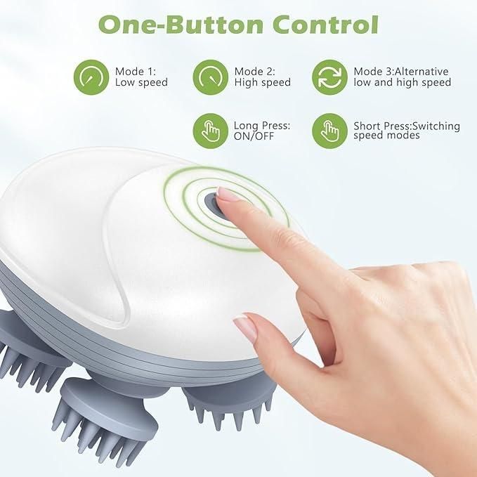 Electric scalp Massager – Relaxing Vibration Massager for Head & Body