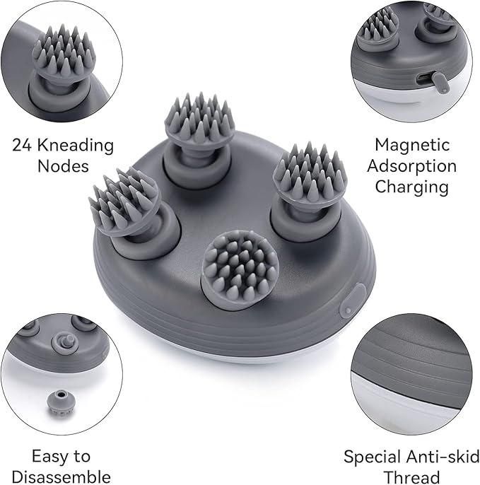 Electric scalp Massager – Relaxing Vibration Massager for Head & Body