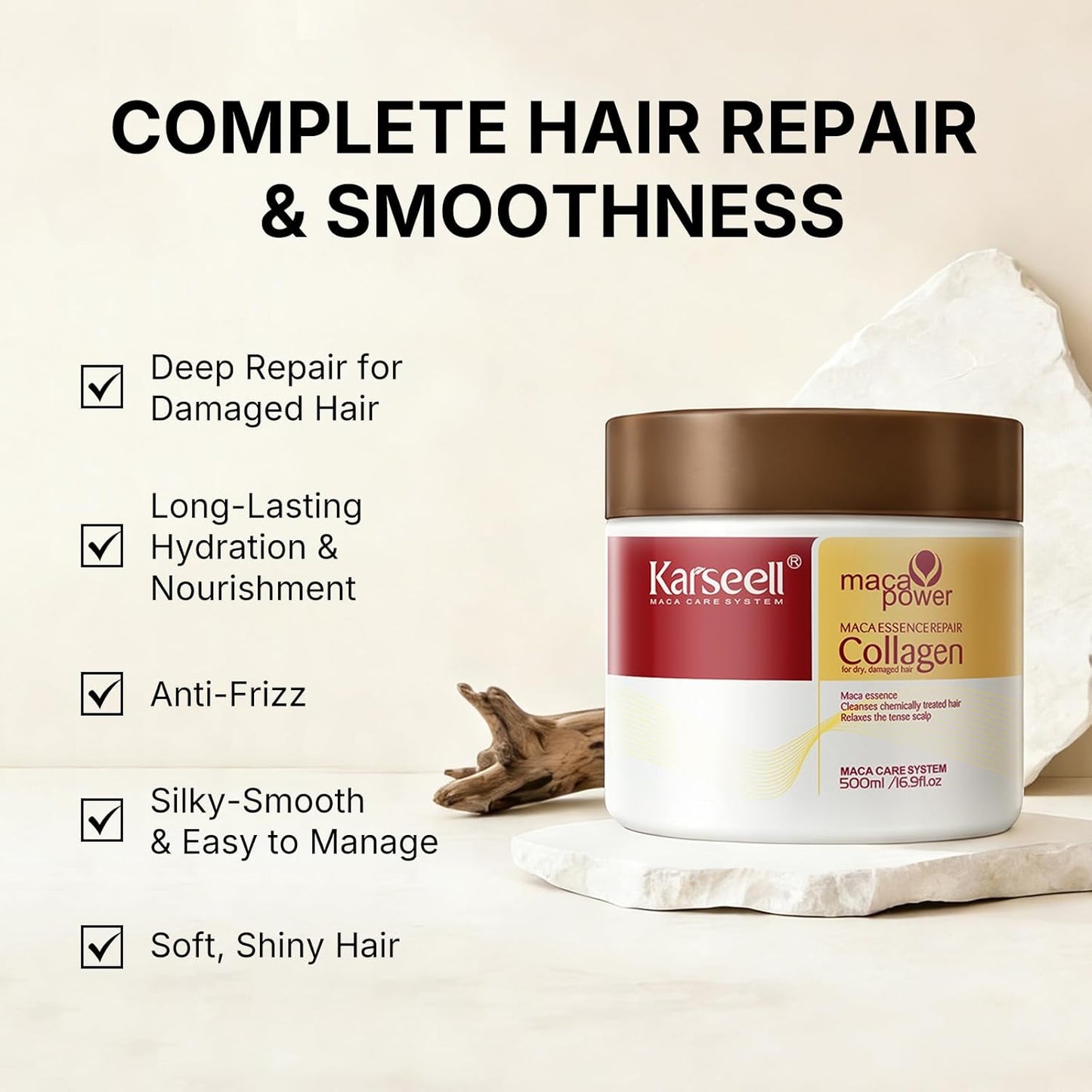 Karseell Collagen Hair Mask – Deep Repair Spa Treatment for Dry & Damaged Hair