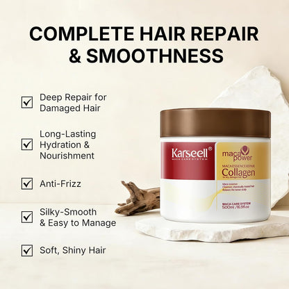 Karseell Collagen Hair Mask – Deep Repair Spa Treatment for Dry & Damaged Hair