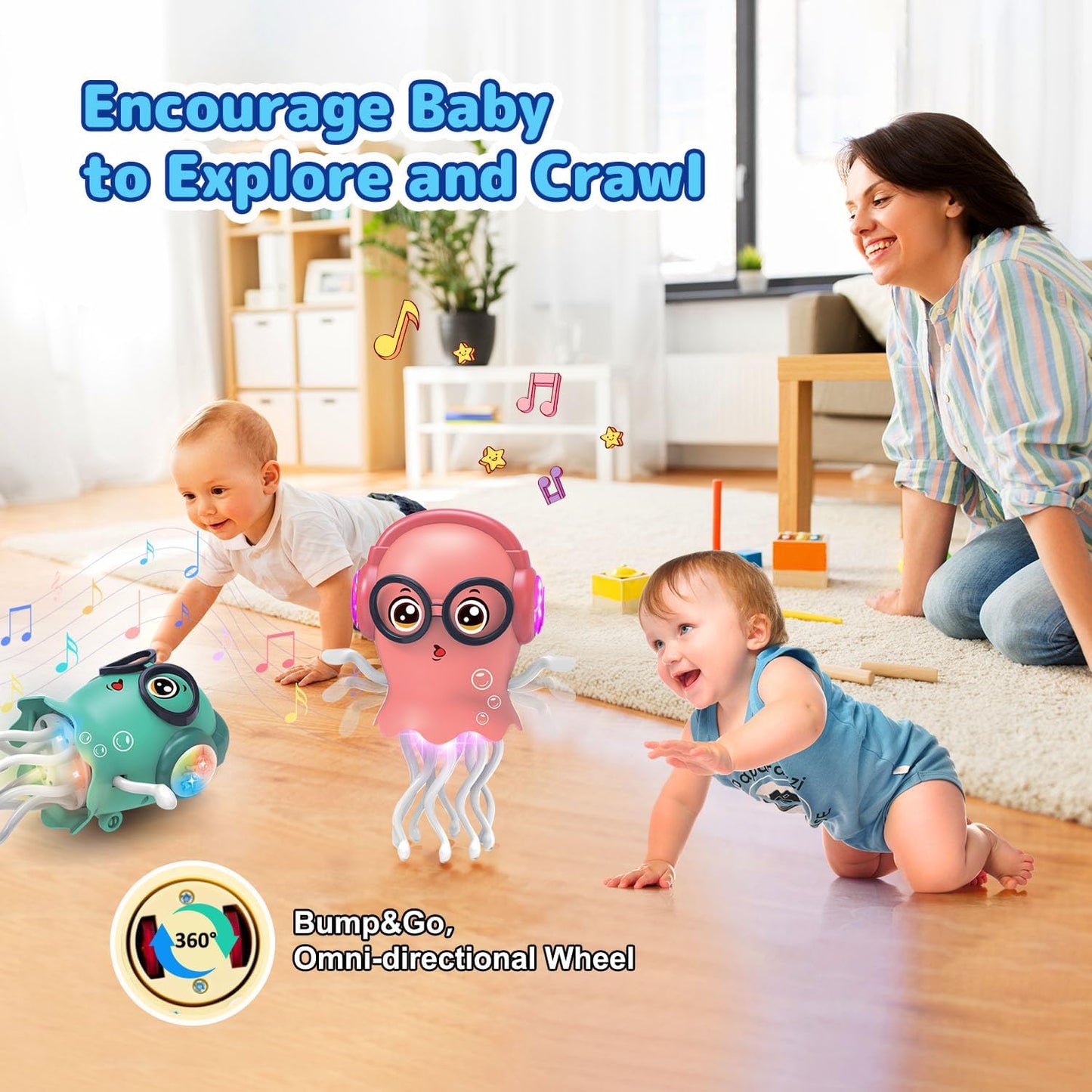 MostCart Jellyfish™ – Dancing Toy with Vibrant Light Effect & Musical Sound