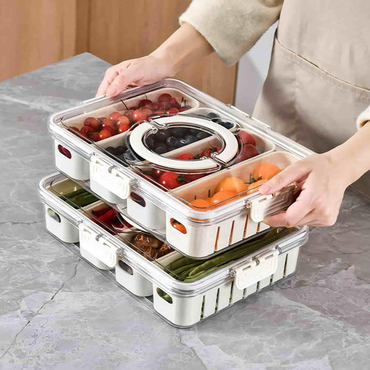 4 Compartment - Portable Fruit Storage Containers for Fridge